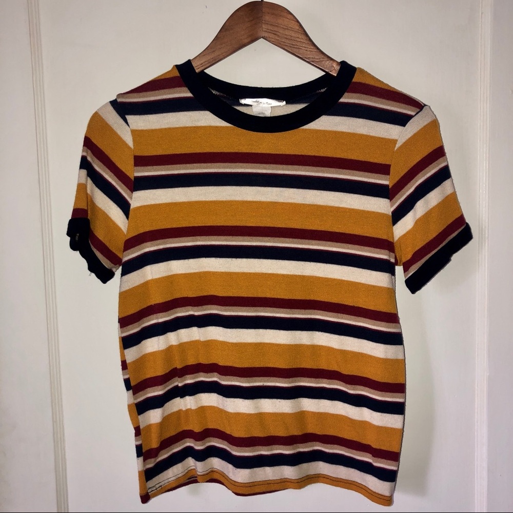 Vintage Style Striped Tee